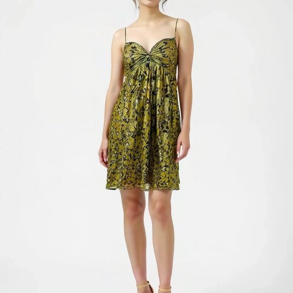 Nicole Miller Leopard Pink Black Gold Lam Fit Flare Holiday Silk Dress S 6 Nicole Miller Leopard Pink Black Gold Lam Fit Flare Holiday Silk Dress S 6